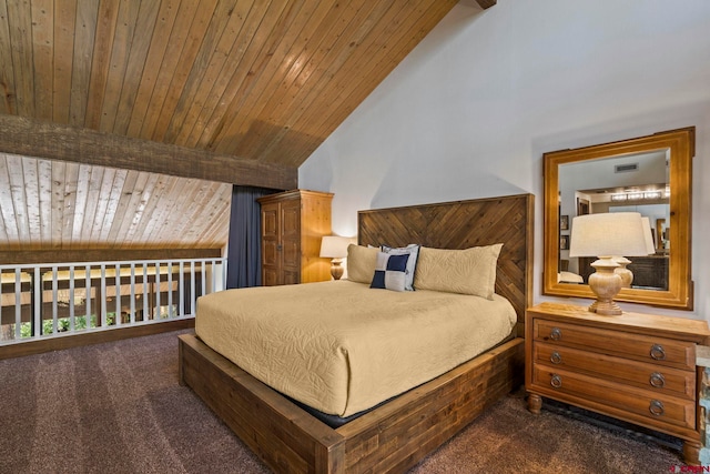 73 S Tamarron Dr Unit 822, Durango, CO 81301 - carpeted bedroom featuring wooden ceiling