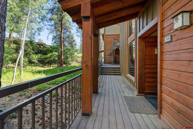 73 S Tamarron Dr Unit 822, Durango, CO 81301 - view of wooden deck