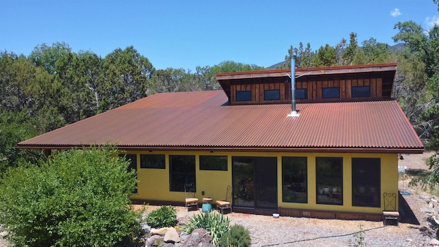 16242 Farmers Mine Rd, Paonia, CO 81428 - rear view of house with a metal roof