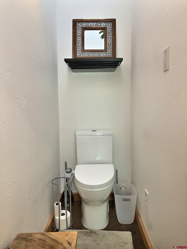 16242 Farmers Mine Rd, Paonia, CO 81428 - bathroom featuring toilet and baseboards