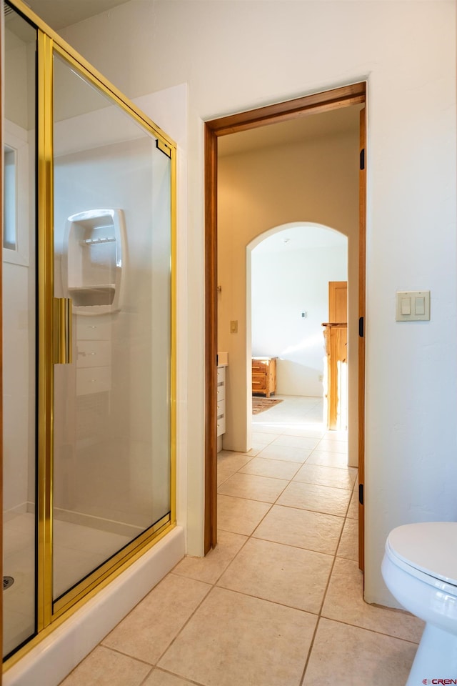 570 Jenkins Ranch Rd, Durango, CO 81301 - full bath with a shower stall and tile patterned flooring