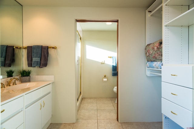 570 Jenkins Ranch Rd, Durango, CO 81301 - full bath with vanity, a shower stall, and tile patterned floors