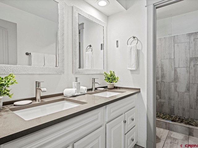 1254 Champ Ln, Ouray, CO 81427 - bathroom with double vanity and tiled shower