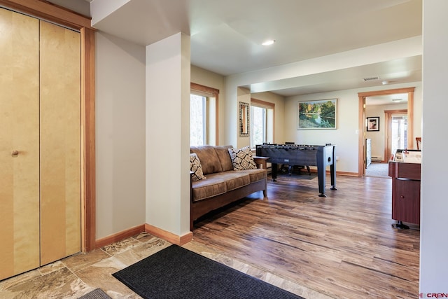 9 Los Ranchitos Dr, Durango, CO 81301 - living room featuring light wood-type flooring and recessed lighting