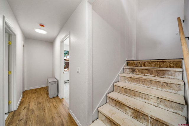 268 Forest Lakes Dr, Bayfield, CO 81122 - stairs with wood finished floors and baseboards