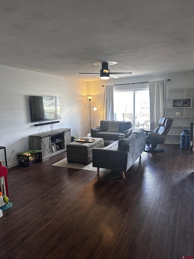431 Antelope Rd, Gunnison, CO 81230 - living area featuring wood finished floors and ceiling fan