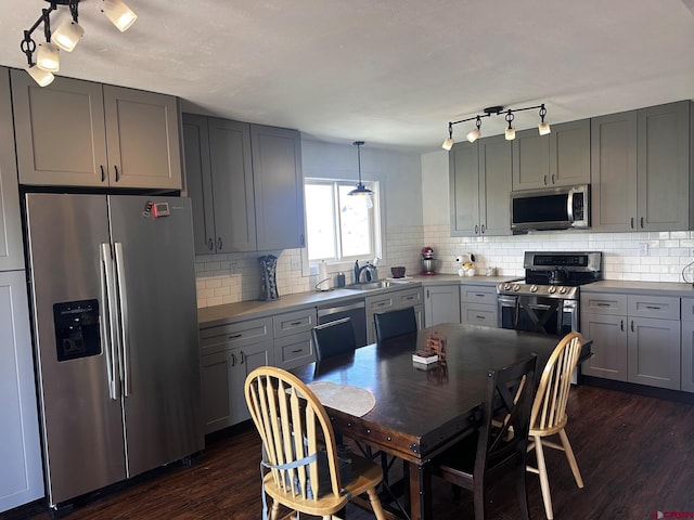 431 Antelope Rd, Gunnison, CO 81230 - kitchen featuring appliances with stainless steel finishes and gray cabinetry