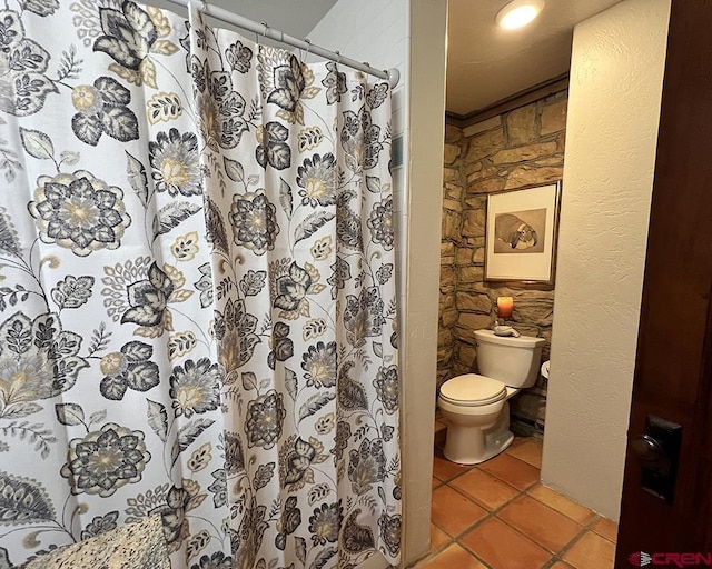 18173 Rd 22, Cortez, CO 81321 - bathroom with tile patterned flooring and a shower with shower curtain