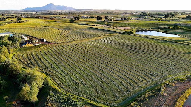 18173 Rd 22, Cortez, CO 81321 - aerial view of property and surrounding area with rural landscape and a water and mountain view