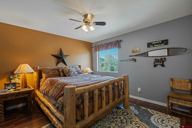 21 Tierra Verde Dr, Durango, CO 81301 - bedroom with wood finished floors and ceiling fan