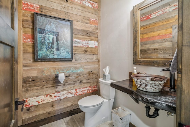 791 Antelope Ave, Pagosa Springs, CO 81147 - half bath with wooden walls and wood finished floors
