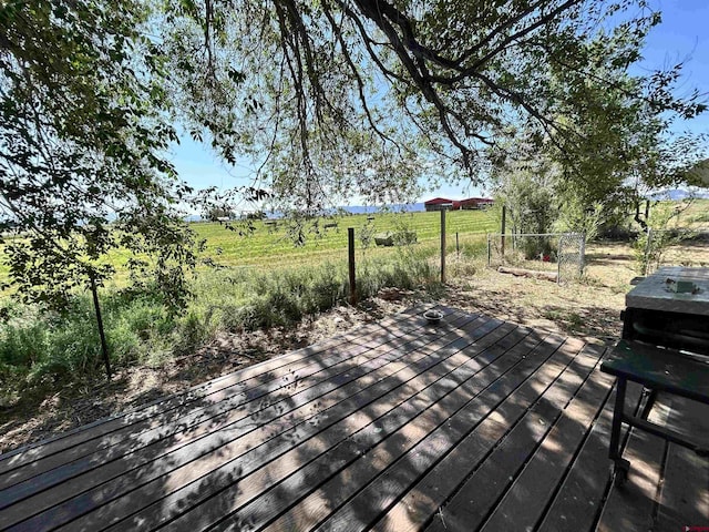 22548 M Rd, Cortez, CO 81321 - wooden deck with a view of countryside