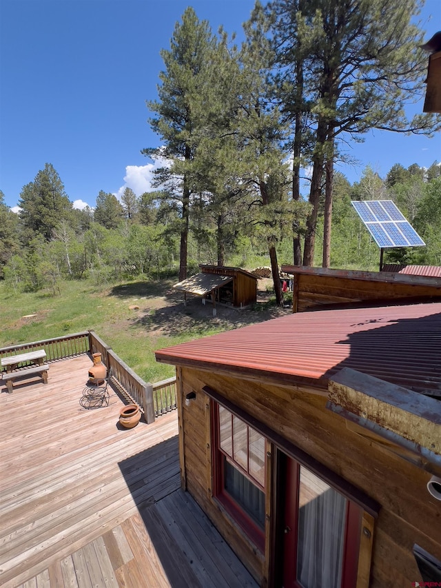 515 Bristol Rd, Placerville, CO 81430 - view of deck