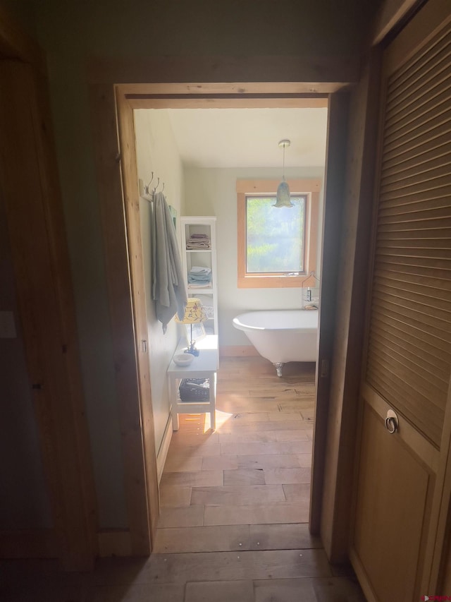 515 Bristol Rd, Placerville, CO 81430 - corridor featuring light wood finished floors
