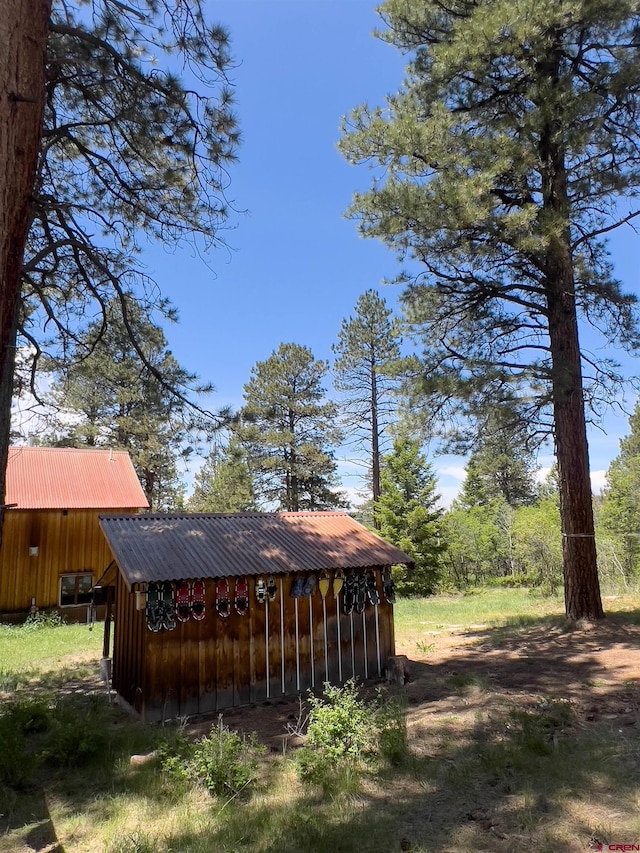 515 Bristol Rd, Placerville, CO 81430 - view of yard with an outbuilding
