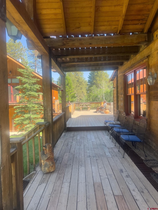 515 Bristol Rd, Placerville, CO 81430 - view of wooden deck