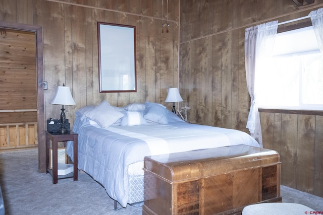 27126 Road R, Dolores, CO 81323 - bedroom with wood walls and carpet floors