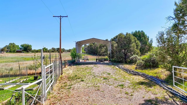 27126 Road R, Dolores, CO 81323 - view of yard with a detached carport and a rural view
