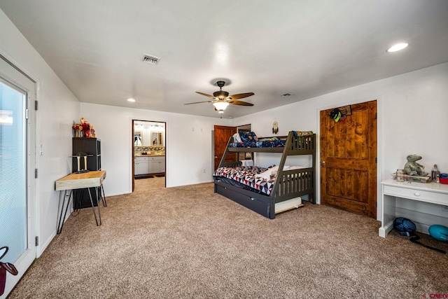 27420 Rd P.2, Dolores, CO 81323 - bedroom with carpet flooring and recessed lighting
