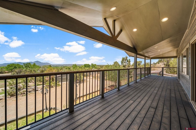 27420 Rd P.2, Dolores, CO 81323 - wooden terrace featuring a mountain view
