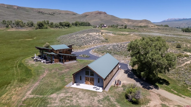 347 Overlook Trl, Gunnison, CO 81230 - aerial view of property and surrounding area featuring a mountainous background