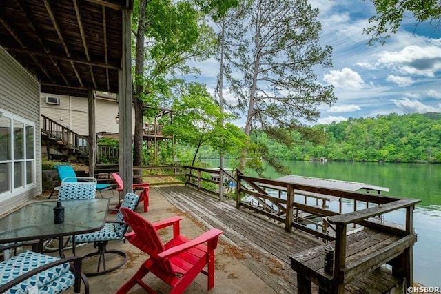 1745 Thornton Ferry Rd, Hot Springs, AR 71913 - exterior space featuring a water view and stairway