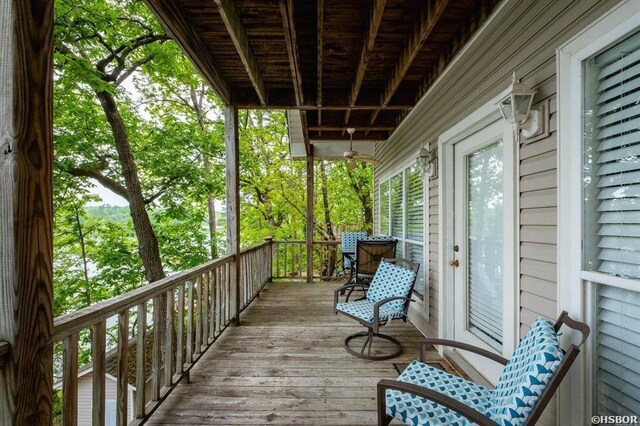 1745 Thornton Ferry Rd, Hot Springs, AR 71913 - view of wooden deck