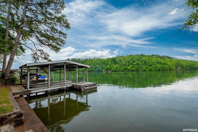 1745 Thornton Ferry Rd, Hot Springs, AR 71913 - dock area featuring boat lift and a water view