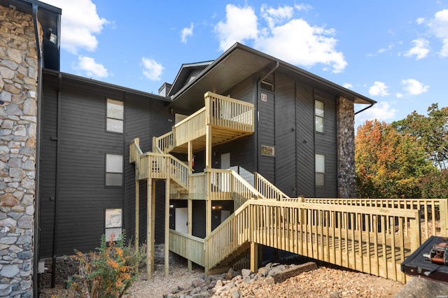 203 Stearns Pt Unit F3, Hot Springs, AR 71913 - back of house with a balcony and stairway