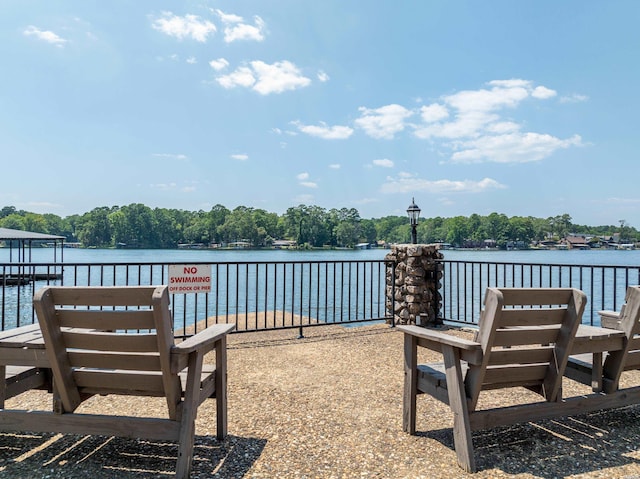 203 Stearns Pt Unit F3, Hot Springs, AR 71913 - exterior space featuring a water view and a view of trees
