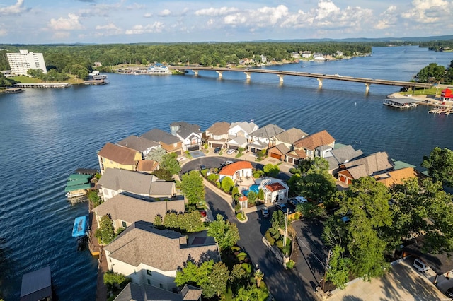 347 Paradise Pt, Hot Springs, AR 71913 - aerial view of residential area featuring a notable bridge and a nearby body of water