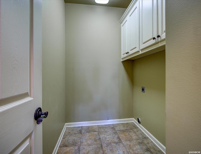 217 Paradise Pt, Hot Springs, AR 71913 - laundry room with hookup for an electric dryer, cabinet space, and baseboards