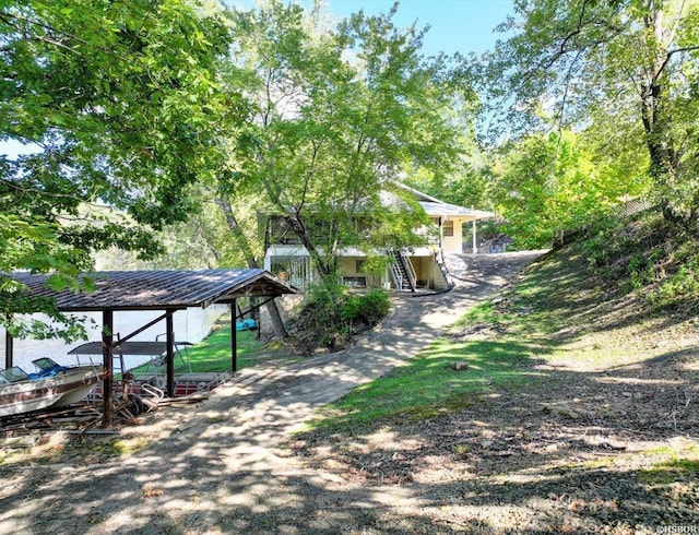 surrounding community with stairs