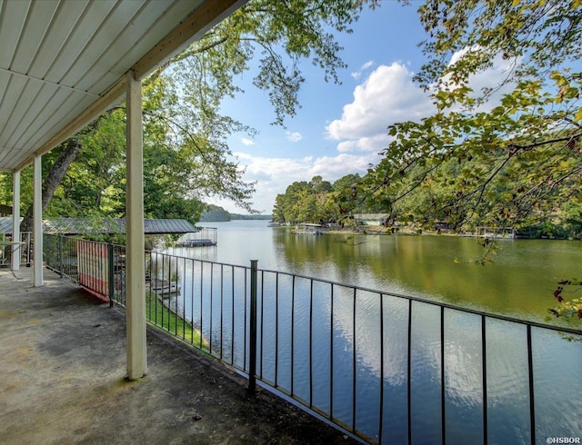 property view of water