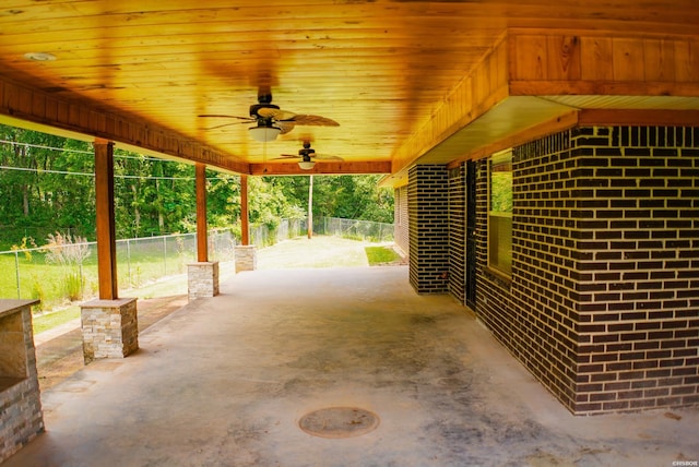 114 Roy Cir, Monticello, AR 71655 - view of patio with a ceiling fan