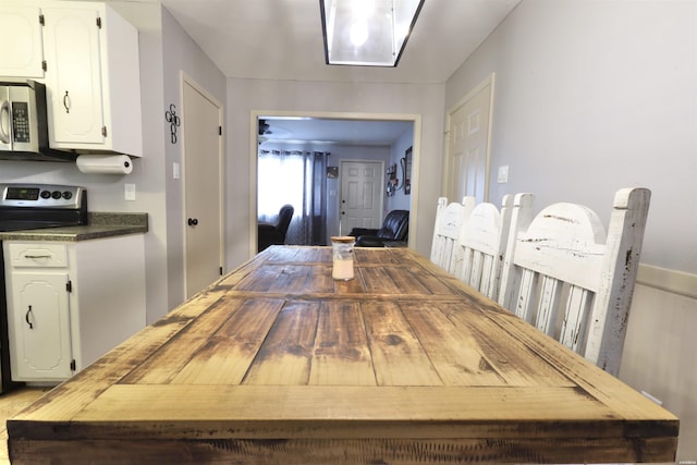 view of dining area