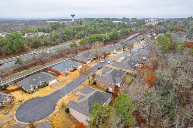 bird's eye view featuring a residential view