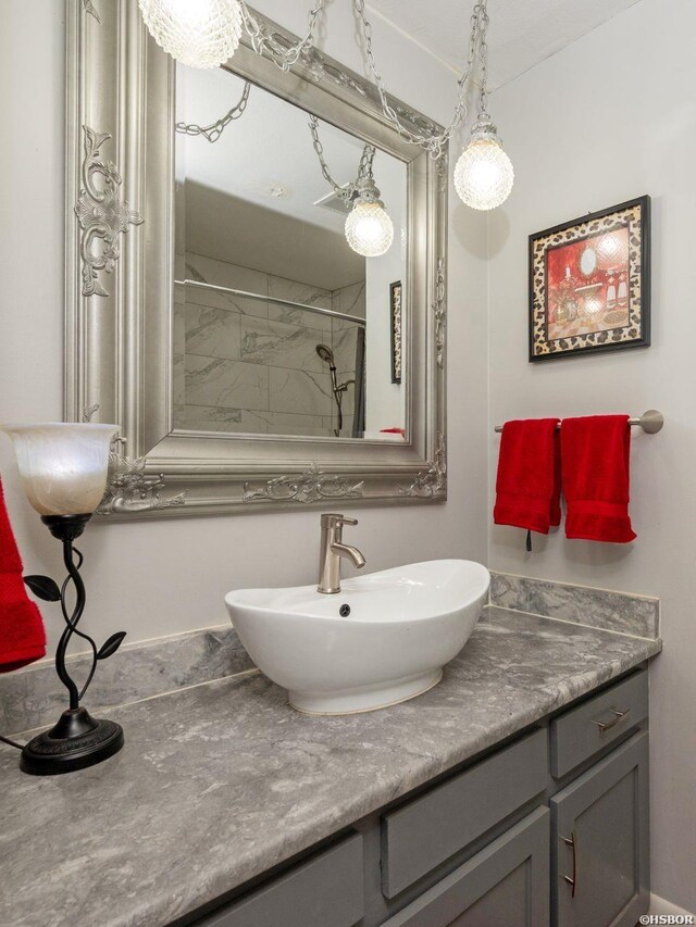 9925 Echo Valley Ct, Little Rock, AR 72227 - full bathroom with vanity and a shower