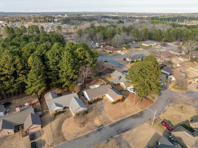 aerial view featuring a residential view