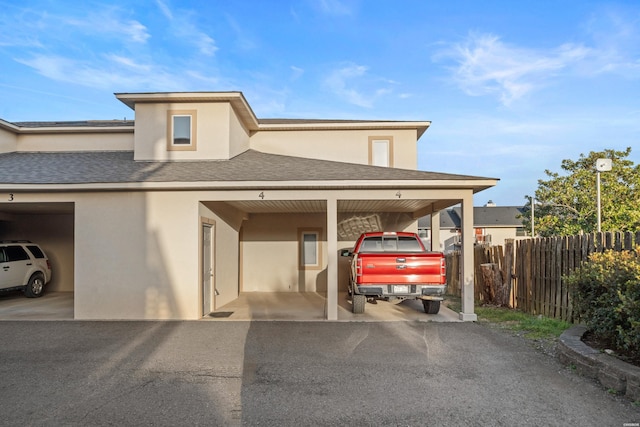 exterior space with fence