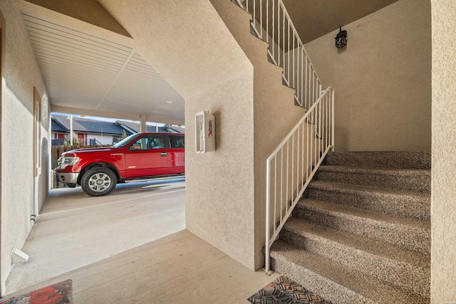 view of stairway