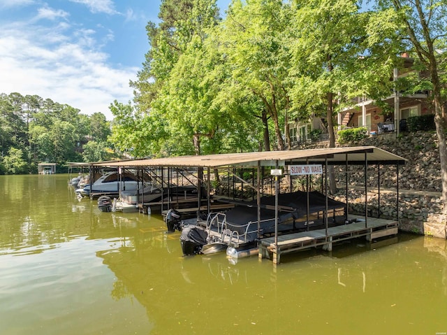 1201 Airport Rd Unit D-14, Hot Springs, AR 71913 - dock area with boat lift and a water view