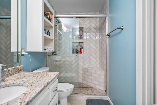 1201 Airport Rd Unit D-14, Hot Springs, AR 71913 - full bath with vanity, toilet, and a shower stall