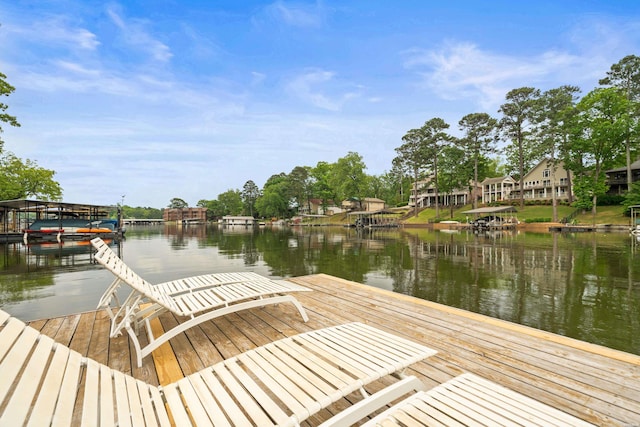 126 Chambers Pt Unit E, Hot Springs, AR 71913 - dock area featuring a water view