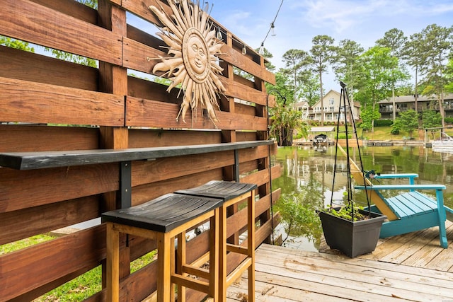 126 Chambers Pt Unit E, Hot Springs, AR 71913 - exterior space featuring a water view