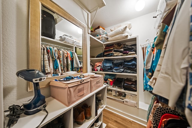 126 Chambers Pt Unit E, Hot Springs, AR 71913 - walk in closet featuring wood finished floors