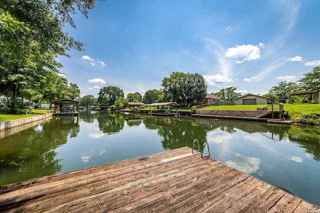 358 Buccaneer St, Hot Springs, AR 71913 - dock area with a water view