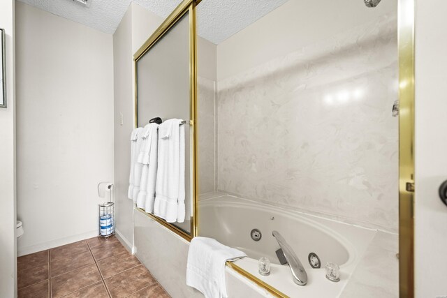 5371 Central Ave Unit 6H, Hot Springs, AR 71913 - full bathroom with a textured ceiling and tile patterned flooring