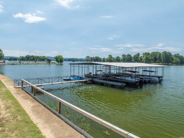5371 Central Ave Unit 6H, Hot Springs, AR 71913 - dock with a water view and boat lift