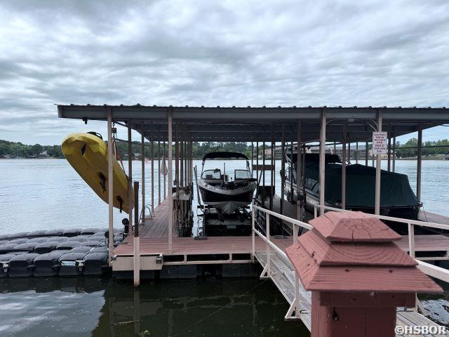 244 Bayou Pt Unit A2, Hot Springs, AR 71913 - dock with boat lift and a water view